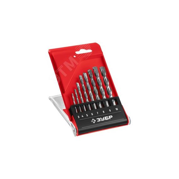 Набор сверл по бетону Мастер 8 шт: d 3-4-5-6-7-8-9-10 мм ЗУБР 2922-H8_z02