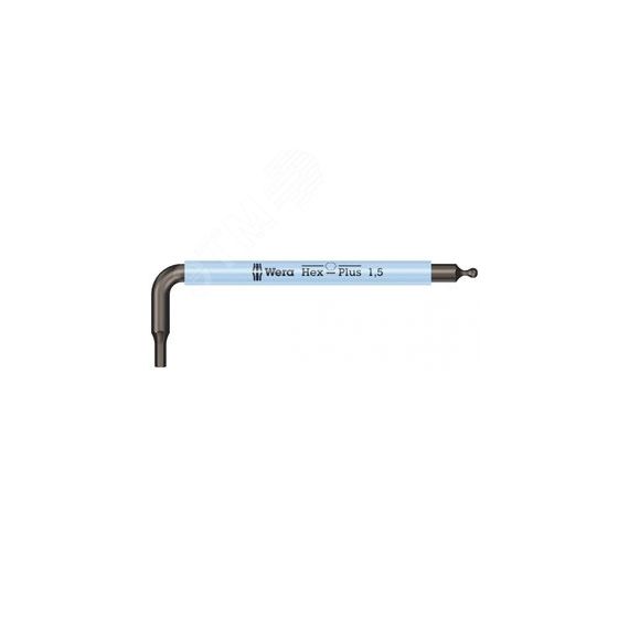 Ключ Г-образный 950 SPKS Multicolour с шаром 1.5 x 50 мм WERA WE-022678