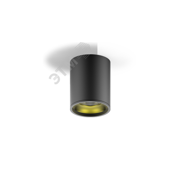 Светильник светодиодный накладной ДПО-12Вт 3000K 79x100мм (черный золото) Gauss Gauss HD008