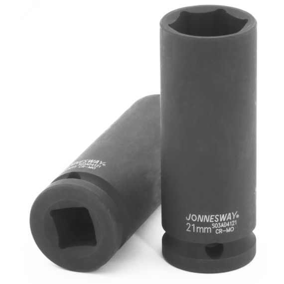 Головка торцевая ударная глубокая 1/2''DR, 21 мм Jonnesway S03AD4121