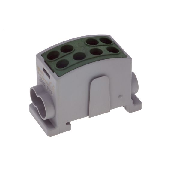 Клемма зелёная, 4 подключения 2,5-25мм 1000V 125А INPIN HL35/251P2WGR