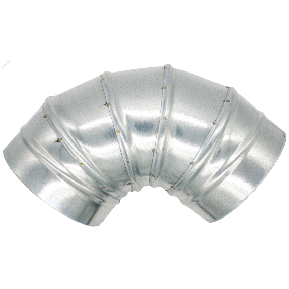 Отвод из оцинкованной стали для круглых воздуховодов на 90° D160 ERA 160OTG90