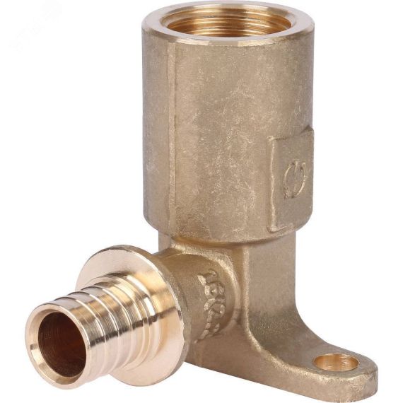 Угольник ВР 16х1/2' удлиненный, с креплением, аксиальный STOUT SFA-0032-001612