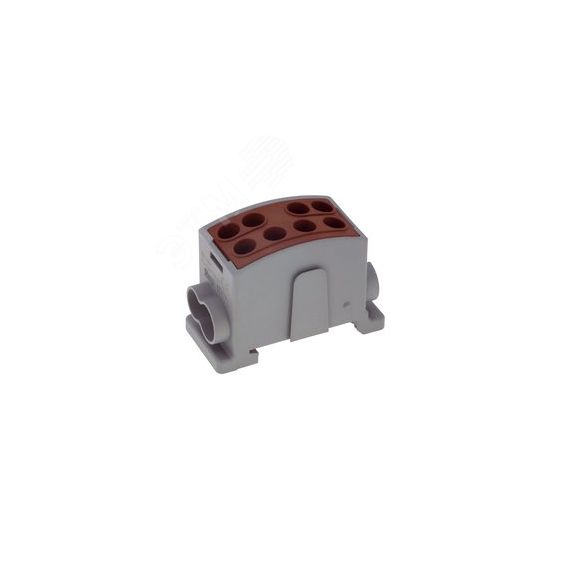 Клемма коричневая, 4 подключения 2,5-25мм 1000V 125А INPIN HL35/251P2WBN