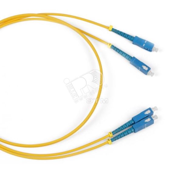 Патч-корд волоконно-оптический (шнур) SM 9/125 (OS2) SC/UPC-SC/UPC 2мм simplex LSZH (15м) Hyperline 243829