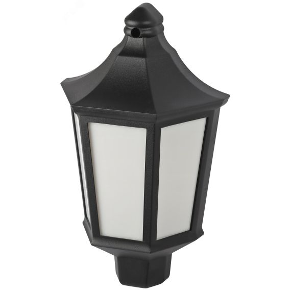 Светильник садово-парковый  НБУ 60Вт 06-60-003 Ника черный белое основание матовый ЭРА Б0061158