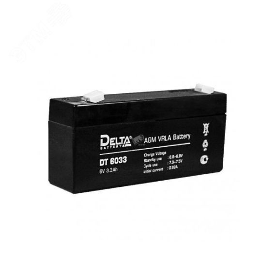 Аккумулятор DT 6В 3.3Ач (125мм) Delta DT 6033 (125мм)