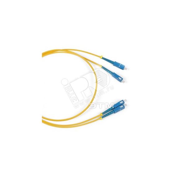Патч-корд волоконно-оптический (шнур) SM 9/125 (OS2) SC/UPC-SC/UPC 2мм simplex LSZH (15м) Hyperline 243829