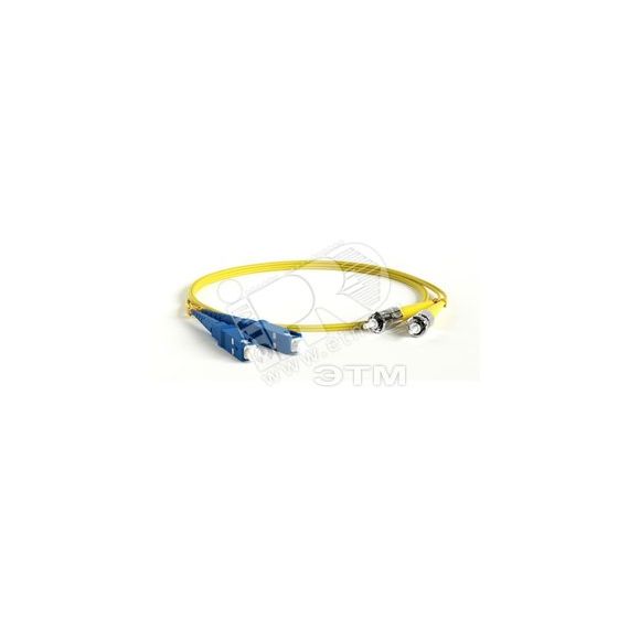 Патч-корд волоконно-оптический (шнур) SM 9/125 (OS2) SC/UPC-ST/UPC 2мм simplex LSZH (15м) Hyperline 247507