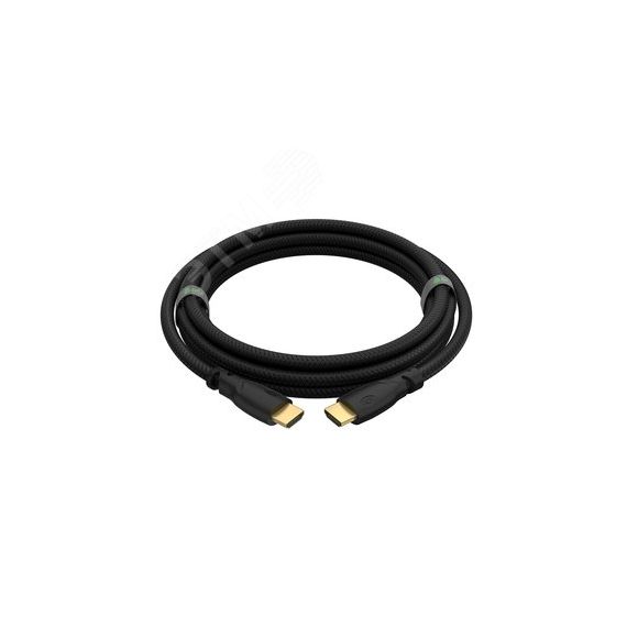 Кабель HDMI 2.0, Ultra HD 19М на 19М, 1.5 м., черный нейлон, позолоченные коннекторы Greenconnect GCR-HM811-1.5m