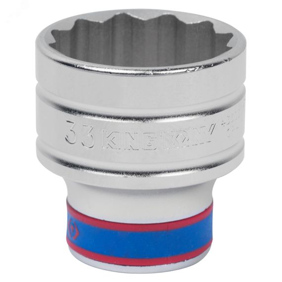 Головка торцевая стандартная двенадцатигранная 1/2', 33 мм King Tony 433033M