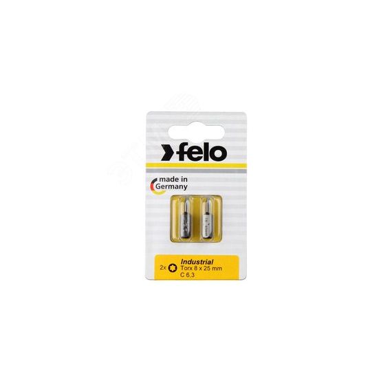 Бита серии Industrial TX 8х25, 2шт на блистере Felo 02608036
