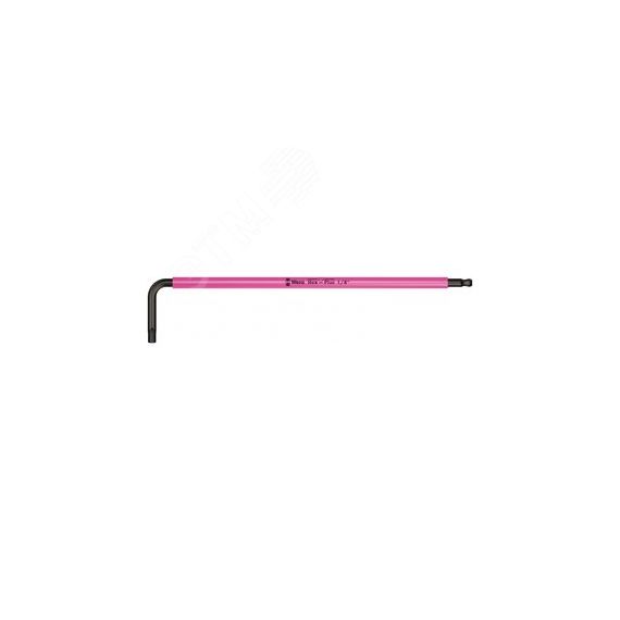 Ключ Г-образный 950 SPKL Multicolour с шаром 1/8 x 123 мм WERA WE-022632