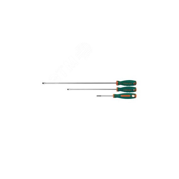 Отвертка стержневая шлицевая ANTI-SLIP GRIP, SL6.5х250 мм Jonnesway D71S6250