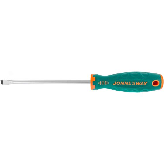 Отвертка стержневая шлицевая ANTI-SLIP GRIP, SL8.0х175 мм Jonnesway D71S8175