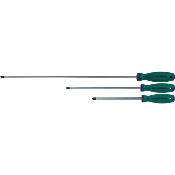 Отвертка стержневая крестовая ANTI-SLIP GRIP, PH3x150 мм Jonnesway D71P3150