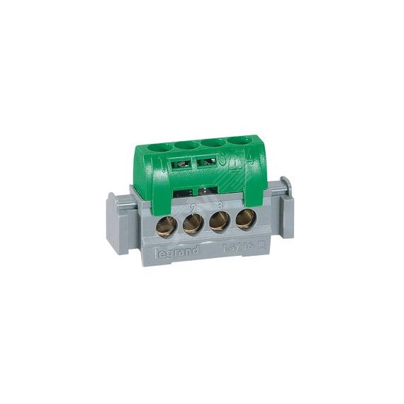 Клемма зеленая 4х1.5-16мм.кв. LEGRAND 004830