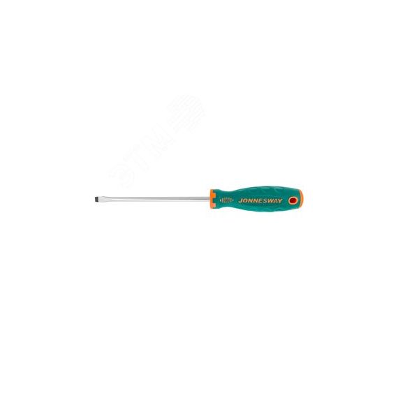 Отвертка стержневая шлицевая ANTI-SLIP GRIP, SL8.0х175 мм Jonnesway D71S8175