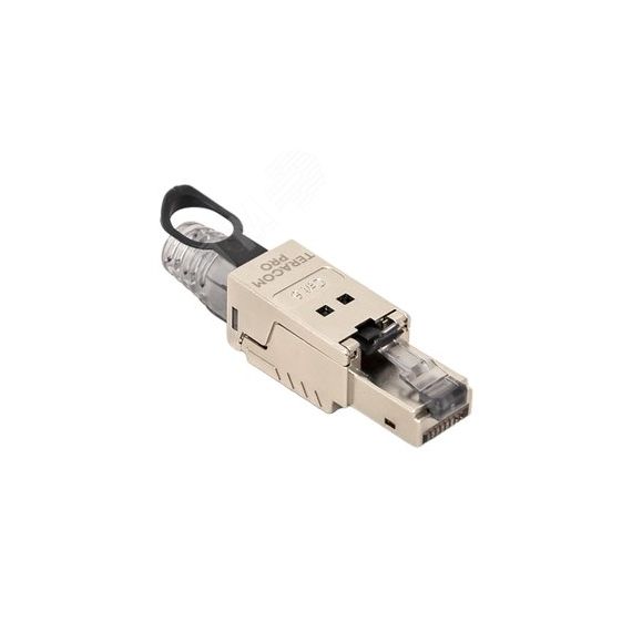 Коннектор TERACOM PRO полевой заделки RJ-45 (8P8C) экран. STP для каб. Cat.6A EKF TRP-PLUG-6ASTP-FST