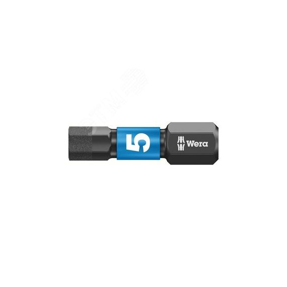 Бита ударная под внутренний шестигранник 840/1 IMP DC Impaktor Hex-Plus алмазное покрытие хвостовик 1/4 C 6.3 5 x 25 мм WERA WE-057605