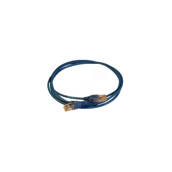 Патч-корд HD RJ 45 категория 6 U/UTP LSZH неэкранированный 2 м голубой LEGRAND 051547