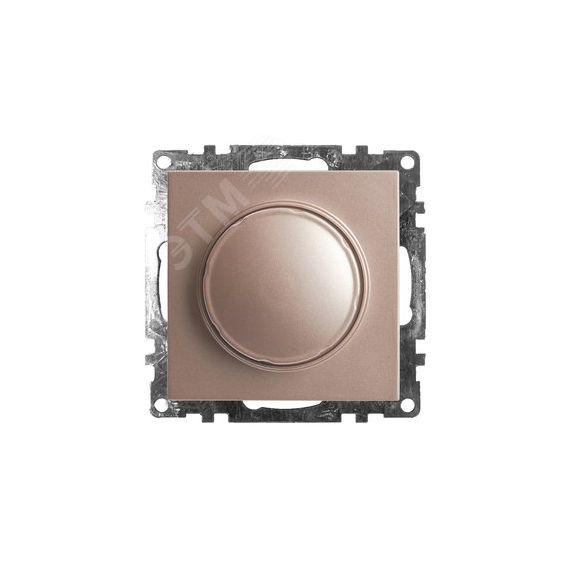 Выключатель диммирующий TRIAC (механизм) 250В, 500W, серия Катрин, шампань STEKKER GLS10-7106-02