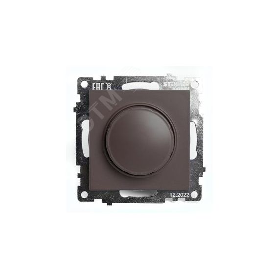 Выключатель диммирующий TRIAC (механизм) 250В, 500W, серия Катрин, шоколад Stekker STEKKER GLS10-7106-04 49017