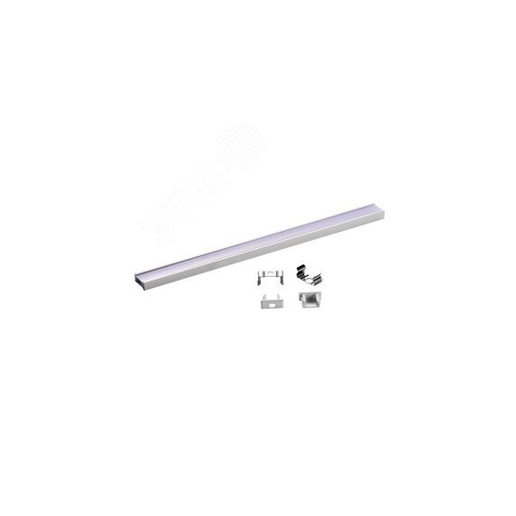 Профиль PAL 1507 накладной (2м) анодированный для светодиодной ленты JazzWay 5036109
