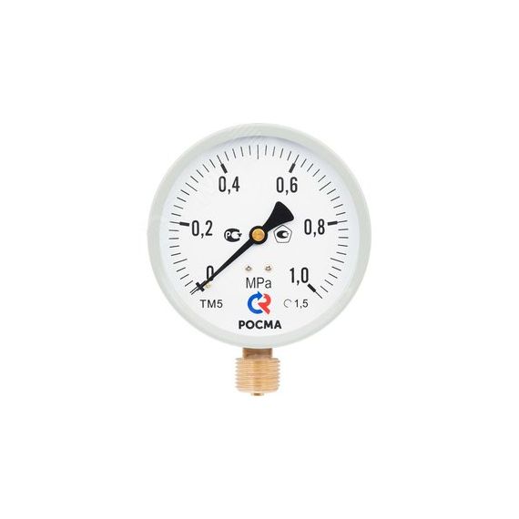 Манометр М2 радиальный ТМ-510Р.00 0...0.4 МРа 1/2' кл.1.5., цвет-серый РОСМА 00000007184