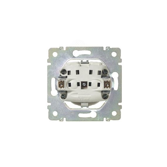 VALENA Розетка с заземлением 2К+З со шторками слоновая кость Daccord/Legrand 774122
