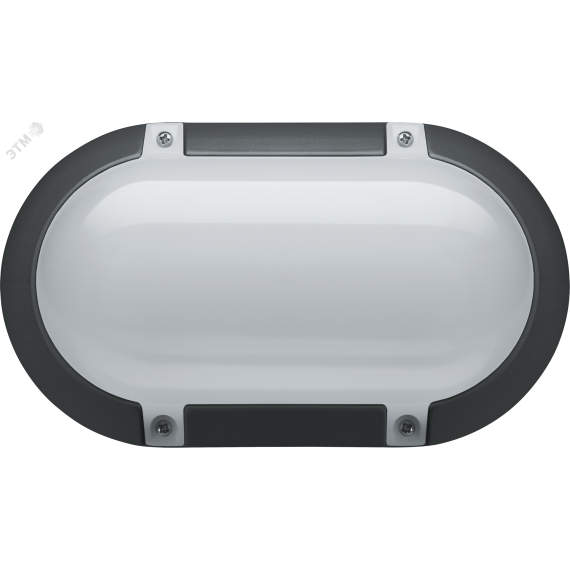 Светильник светодиодный ДБП-8w 4000K 700Лм IP65 овальный пластиковый черный Navigator Group 94824