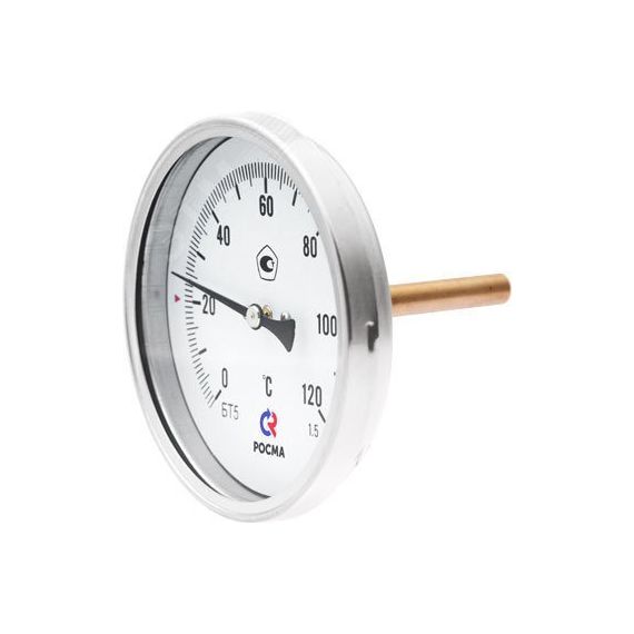 Термометр биметаллический осевой БТ-31.211 0...120С 1/2' 46 кл.2.5 РОСМА 00000002409