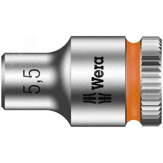 Головка торцевая шестигранная 8790 HMA Zyklop DR 1/4 5.5 x 23 мм WERA WE-003504