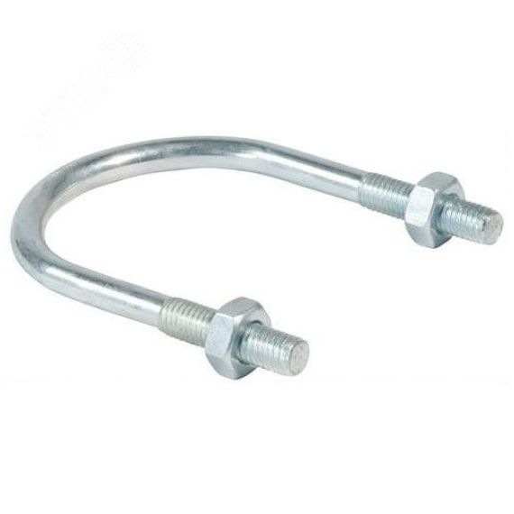 Хомут U-образный 6' М16 150-167 оцинкованная сталь ГОСТ 24137-80 с гайками Мир хомутов VENT6 M16UCH51