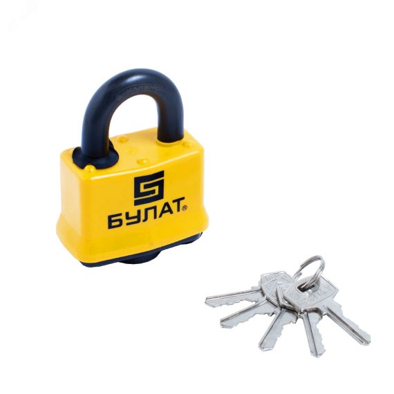 Замок навесной Булат ВС 0350 всепогодный 5кл. d=11мм ПТК 13455