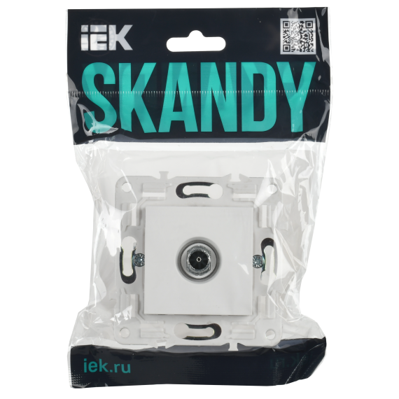 SKANDY Розетка TV оконечная SK-A12W арктический белый IEK