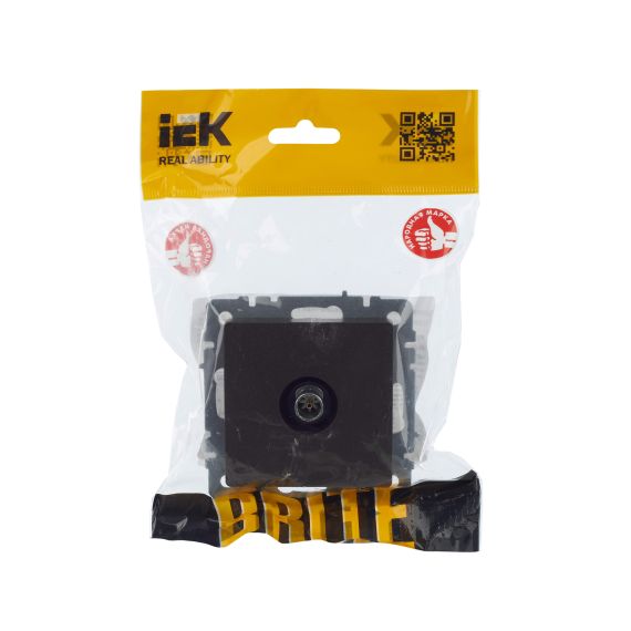 BRITE Розетка TV оконечная РТВ11-0-БрТБ темная бронза IEK