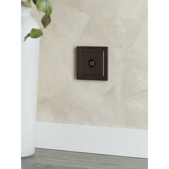 BRITE Розетка TV оконечная РТВ11-0-БрТБ темная бронза IEK