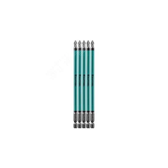 Кованые биты Optimum Line PZ2 150 мм 5 шт KRAFTOOL 26124-2-150-5