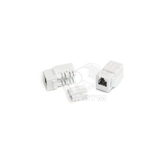 Вставка Keystone Jack RJ-45(8P8C) категория 6 110 IDC заделка с помощью NE-TOOL белая Hyperline 46044