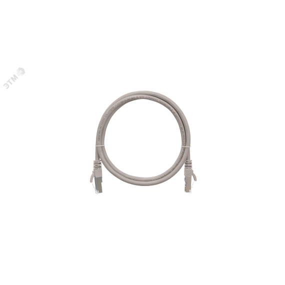 Шнур F/UTP 4 пары Кат.5e 2хRJ45/8P8C T568B 7х0165мм PVC серый 5м NIKOMAX/NIKOLAN NMC-PC4SD55B-050-GY