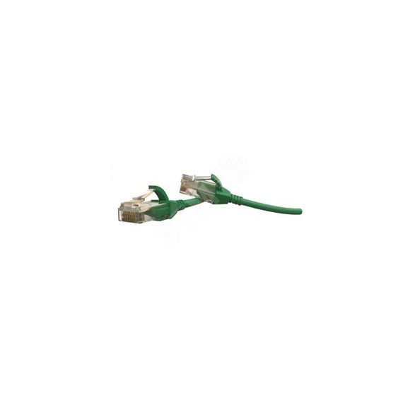 Патч-корд PC-LPT-UTP-RJ45-RJ45-C6-1M-LSZH-GN U/UTP категория 6 1 м зеленый Hyperline 445707