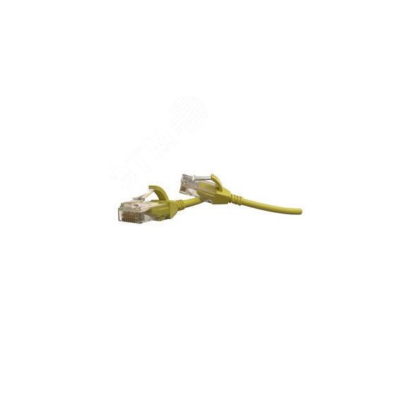 Патч-корд PC-LPT-UTP-RJ45-RJ45-C6-1M-LSZH-YL U/UTP категория 6 1 м желтый Hyperline 445714