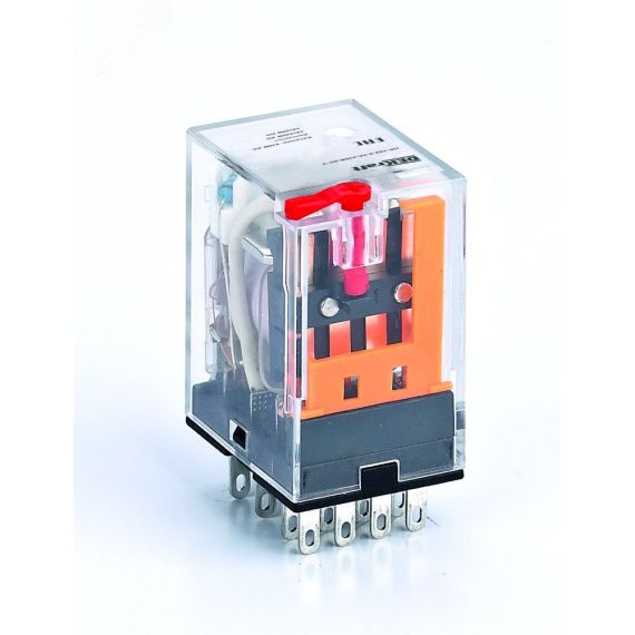 Промежуточное реле 4 конт. с LED инд. и TEST функ. 3А 110В AC ПР-102 SE (Dekraft) 23827DEK