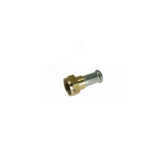 Муфта накидная гайка, плоское уплотнение, латунь пресс, 20x1/2 Henco 26P-20Z04