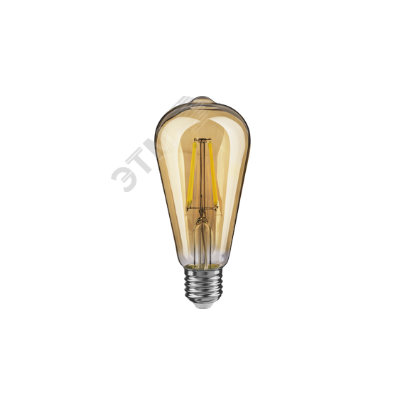 Лампа светодиодная LED 4вт E27 теплый ST64 ретро FILAMENT Navigator Group 61485