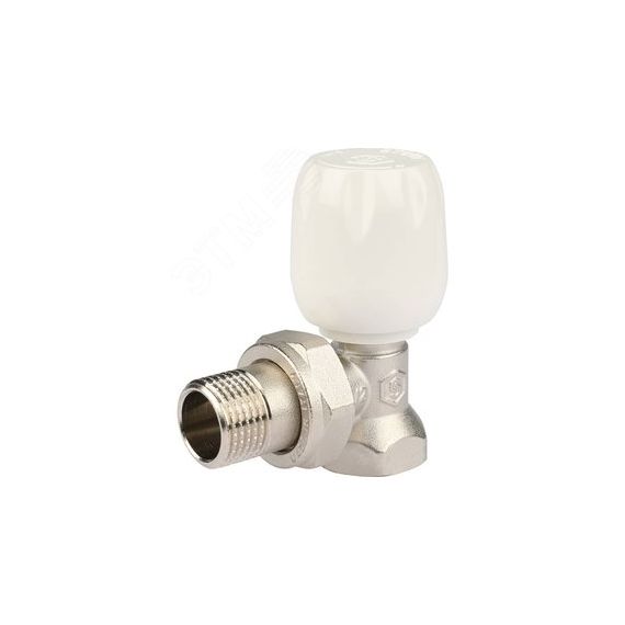 Клапан ручной терморегулирующий с неподъемным шпинделем, угловой 1/2 STOUT SVRs 1152 000015