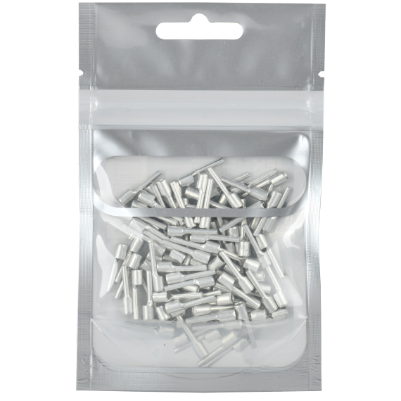 Наконечник штифтовой плоский НШП 2,5–12 без изоляции (100шт/упак) IEK