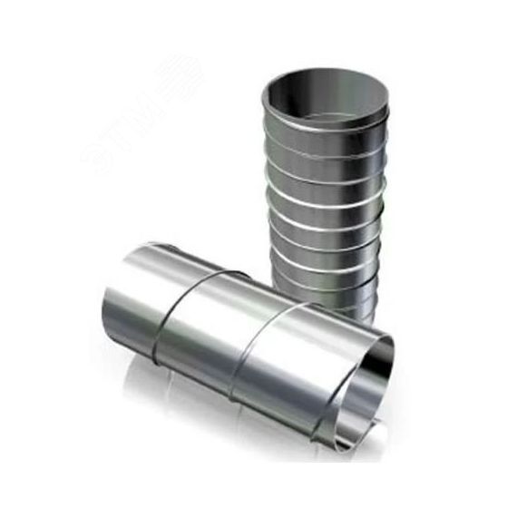 Воздуховод круглый из оцинкованной стали толщиной 0,5мм L1250, D100 ERA 100DG0,5L1250