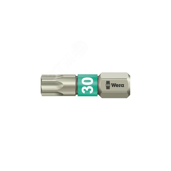 Бита 3867/1 TS TORX нержавеющая сталь хвостовик 1/4 C 6.3 TX 30 x 25 мм WERA WE-071037